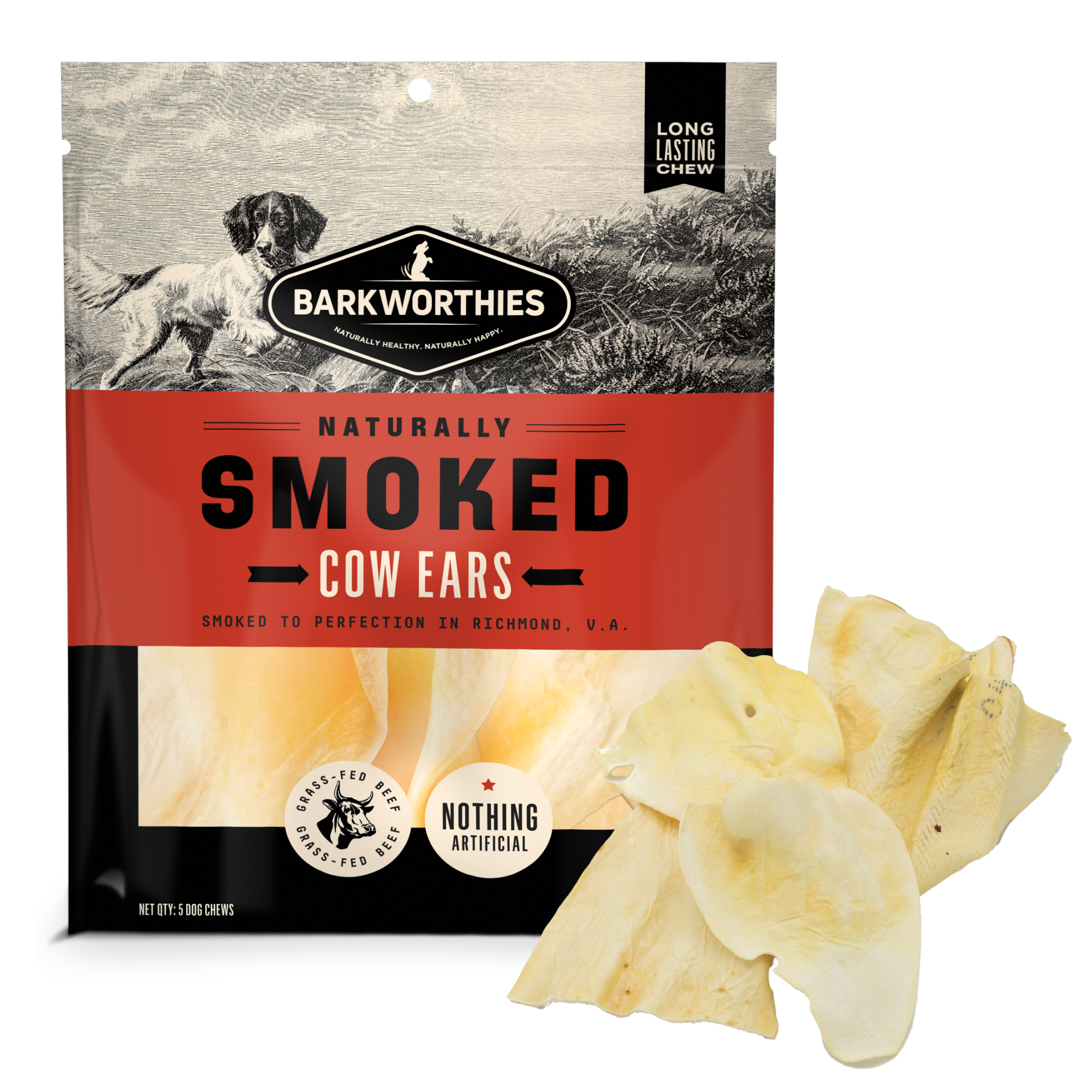 Barkworthies Cow Ears Dog Chews Barkworthies Cow Ears Dog Chews